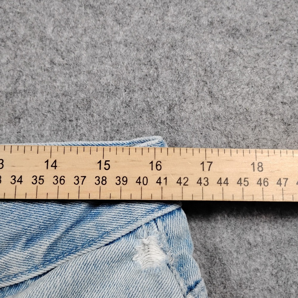 Dickies Double Knee Denim Jeans Mens 32x30 Light Wash Blue Skate Distressed Work - Picture 6 of 16